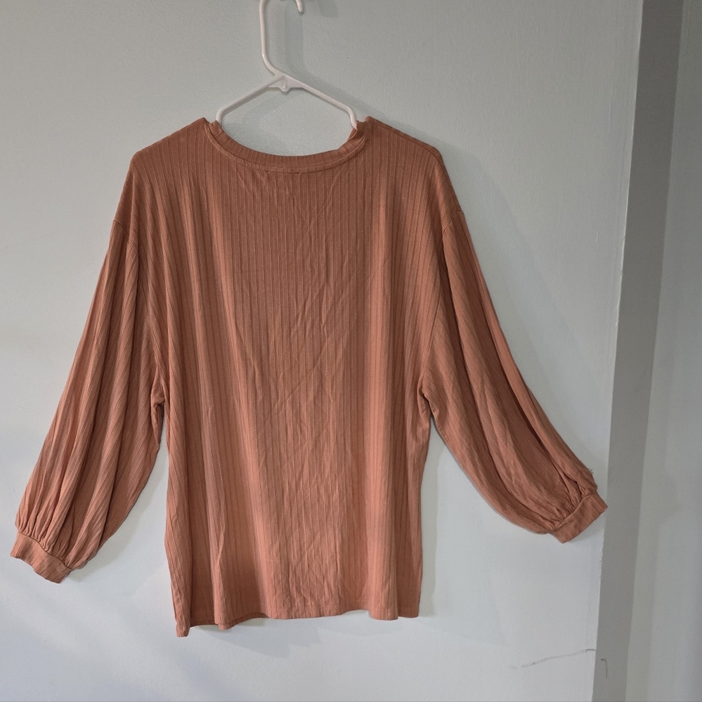 Daily Ritual Women's Terracotta Blouse